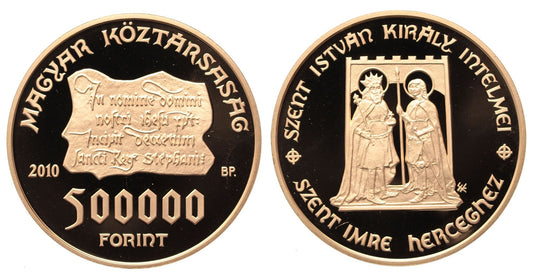500 000 forint Szent István intelmei 2010 BP