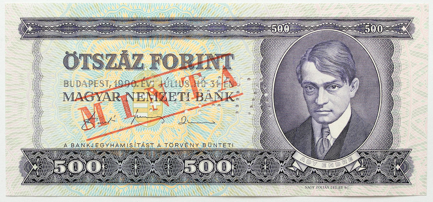 500 forint 1990 MINTA