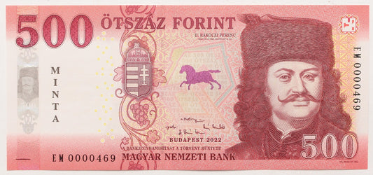 500 forint 2022 EM MINTA