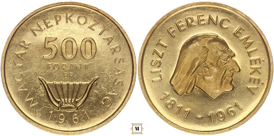 500 forint Liszt 1961 BP