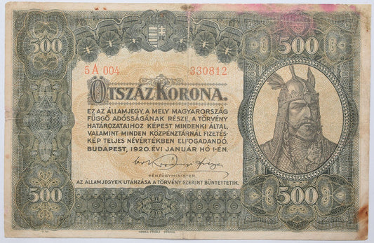 500 korona 1920
