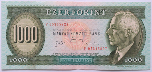 1000 forint 1996 F sorozat
