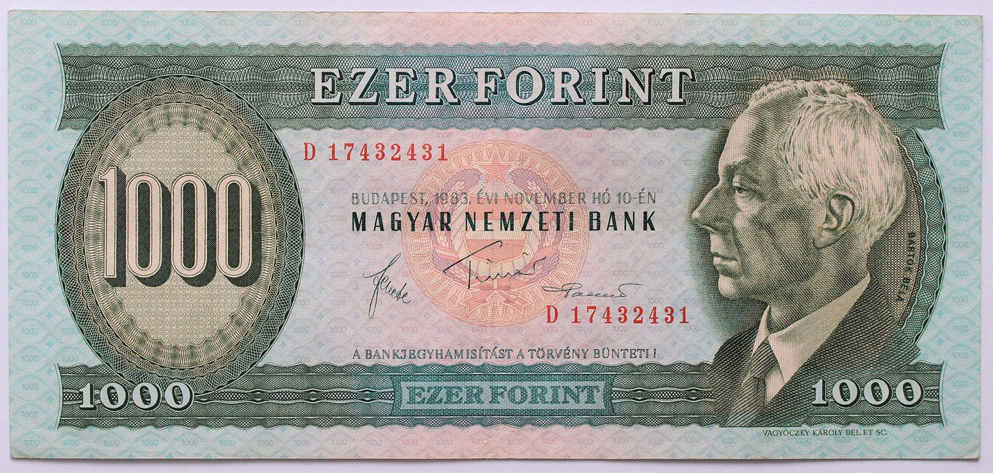 1000 forint 1983 D sorozat