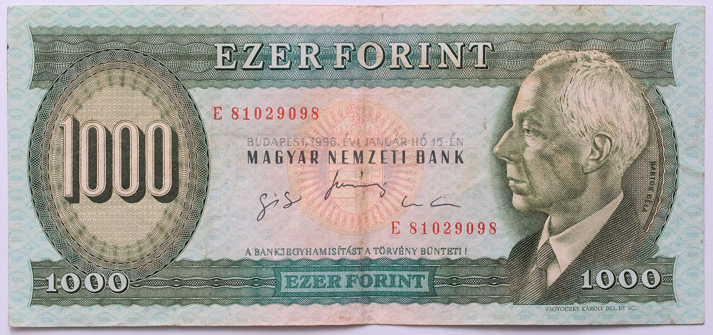 1000 forint 1996 E sorozat