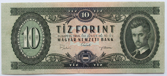 10 forint 1969 A sorozat