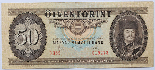 50 forint 1983 D sorozat