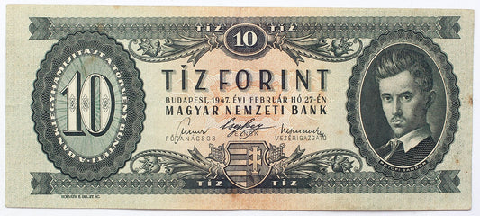 10 forint 1947 A sorozat