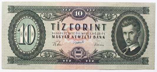 10 forint 1957 A sorozat