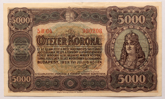 5000 korona 1923