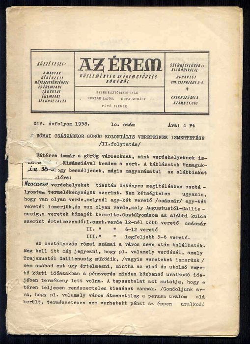 Az Érem 1958/10