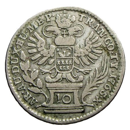 Mária Terézia 1765 10 krajcár