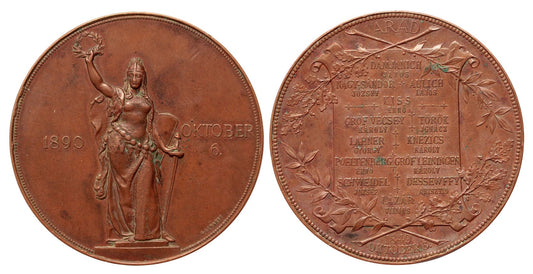 Aradi vértanúk emlékérem 1890 A.Scharff