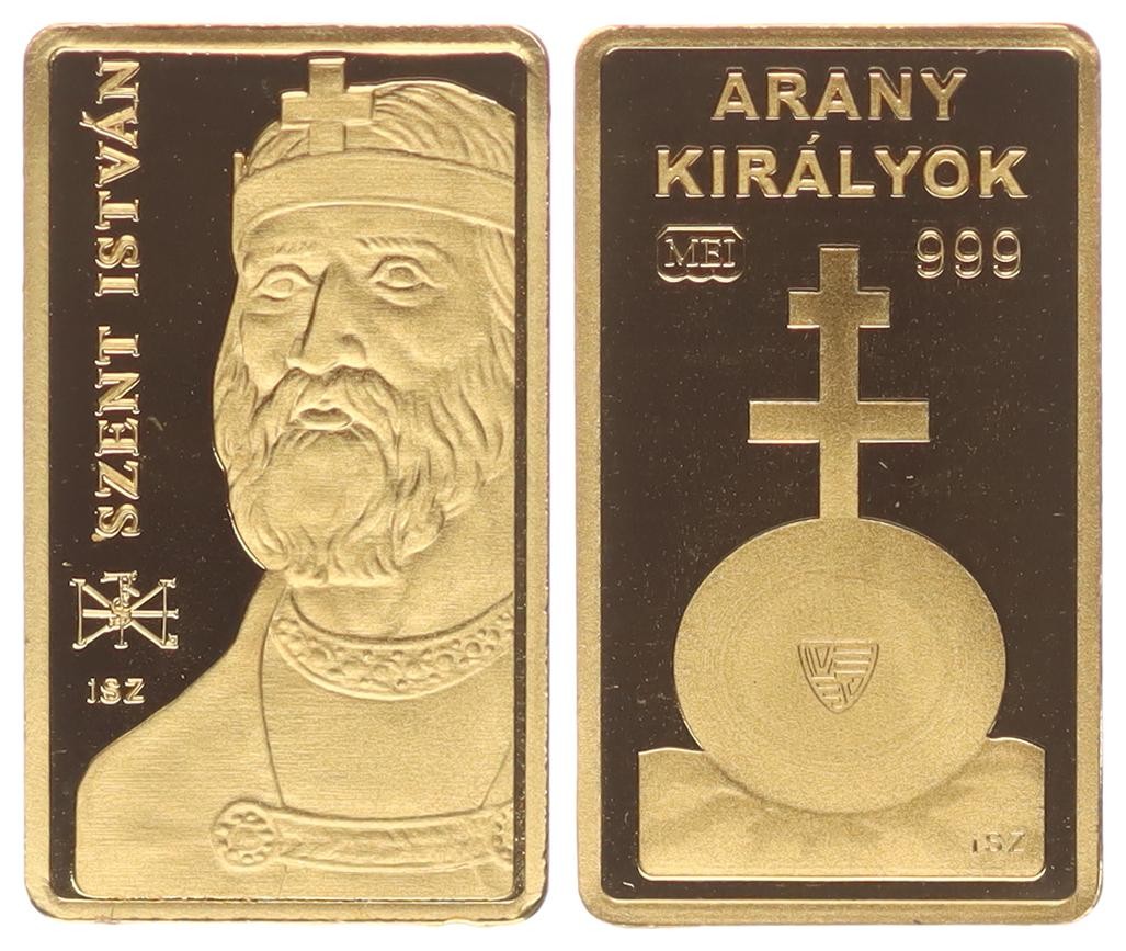 Arany Királyok - Szent István, Au(.999), 0.5g