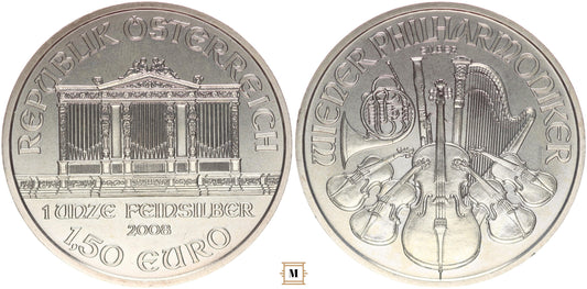 Ausztria 1,5 euro 2008 Unciás Befektetési Érem