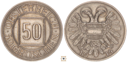Ausztria 50 groschen 1934