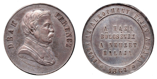 Deák Ferenc ezüstérem 1867