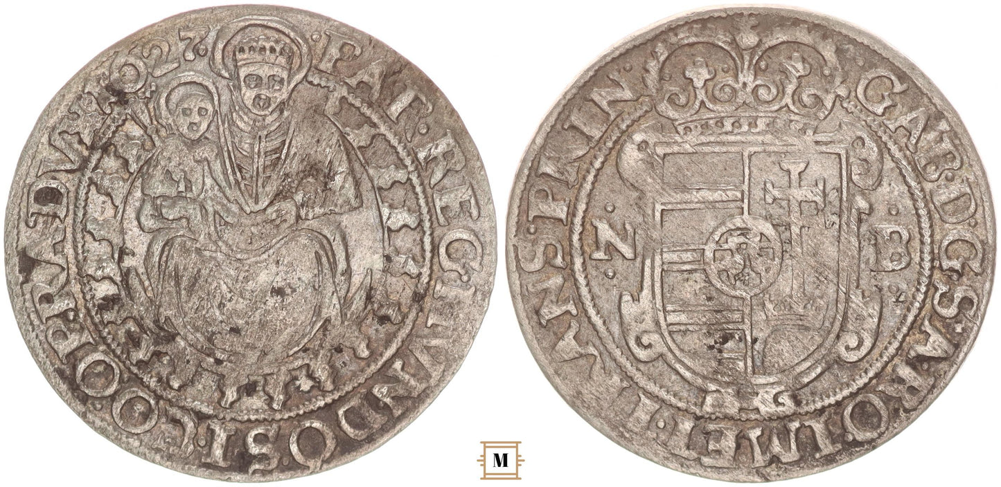 Erdély, Bethlen Gábor széles garas 1627 NB