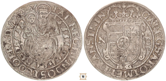 Erdély, Bethlen Gábor széles garas 1627 NB