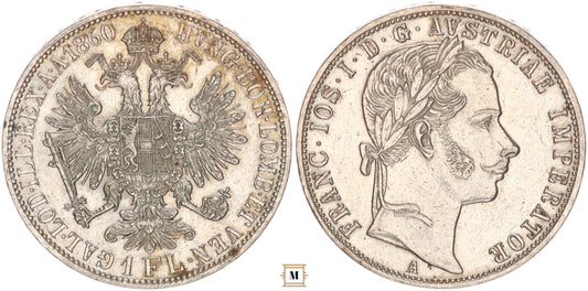 Ferenc József 1 florin 1860 A