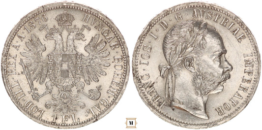 Ferenc József 1 florin 1876 vjn.