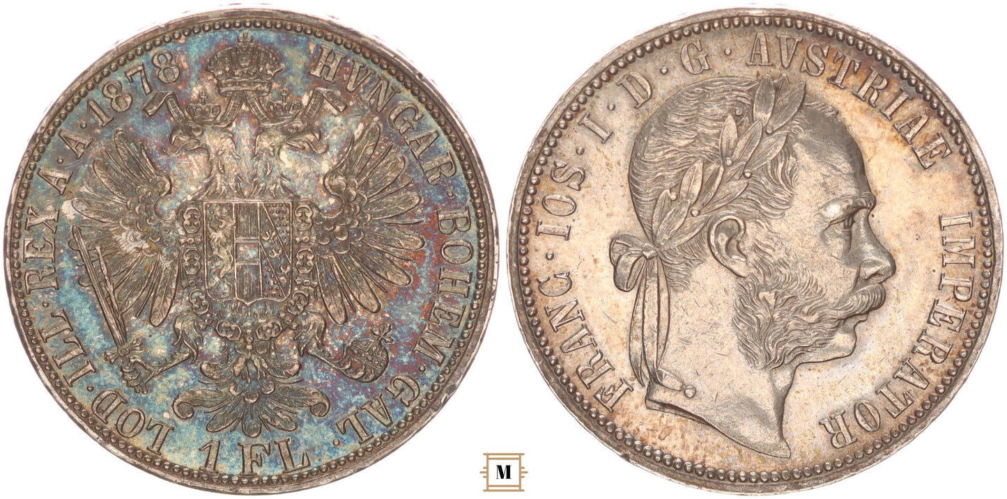 Ferenc József 1 florin 1878 Bécs