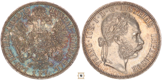 Ferenc József 1 florin 1878 Bécs