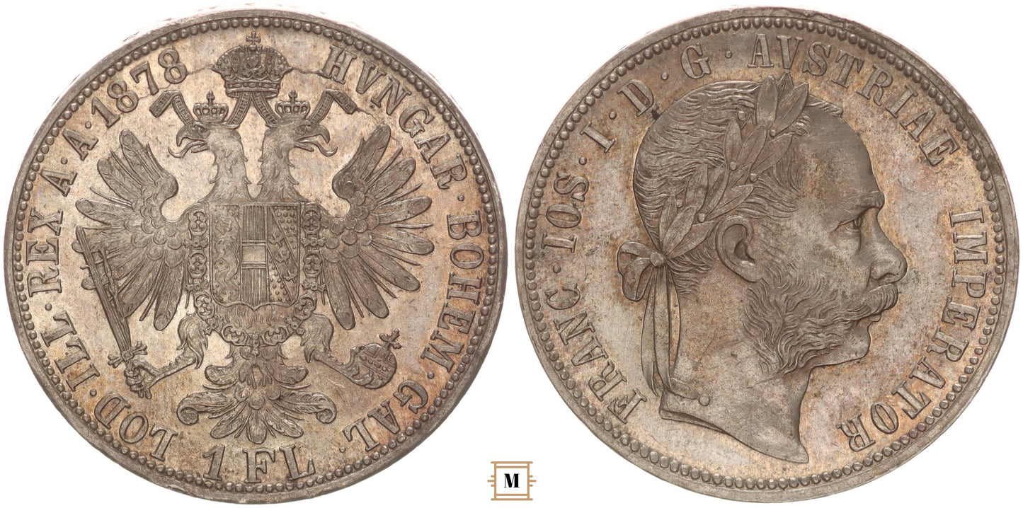 Ferenc József 1 florin 1878 vjn.