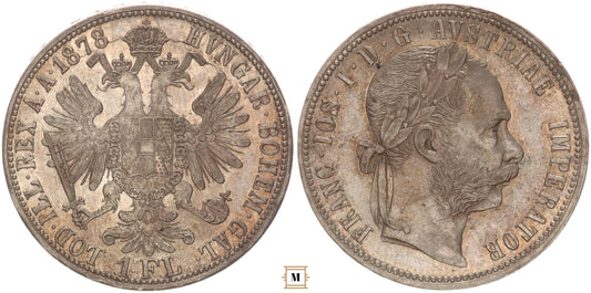 Ferenc József 1 florin 1878 vjn.