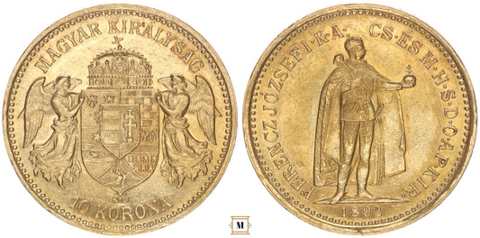 Ferenc József 10 korona 1892 KB