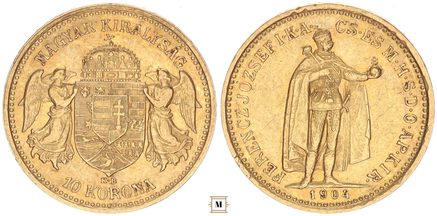 Ferenc József 10 korona 1904 KB