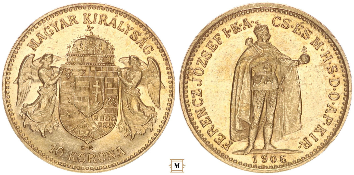 Ferenc József 10 korona 1906 KB
