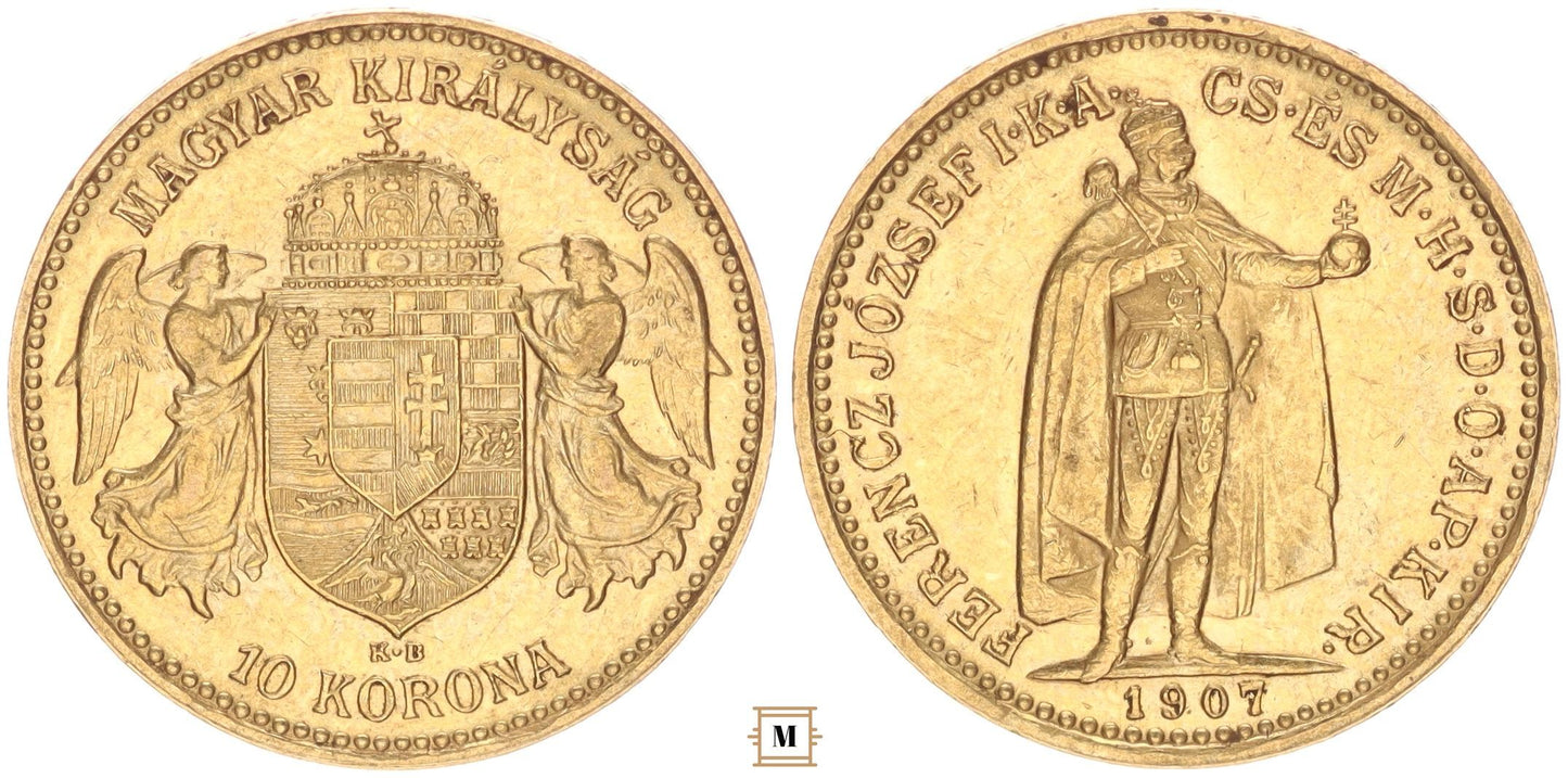 Ferenc József 10 korona 1907 KB