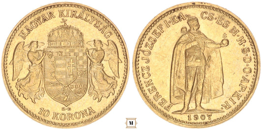 Ferenc József 10 korona 1907 KB