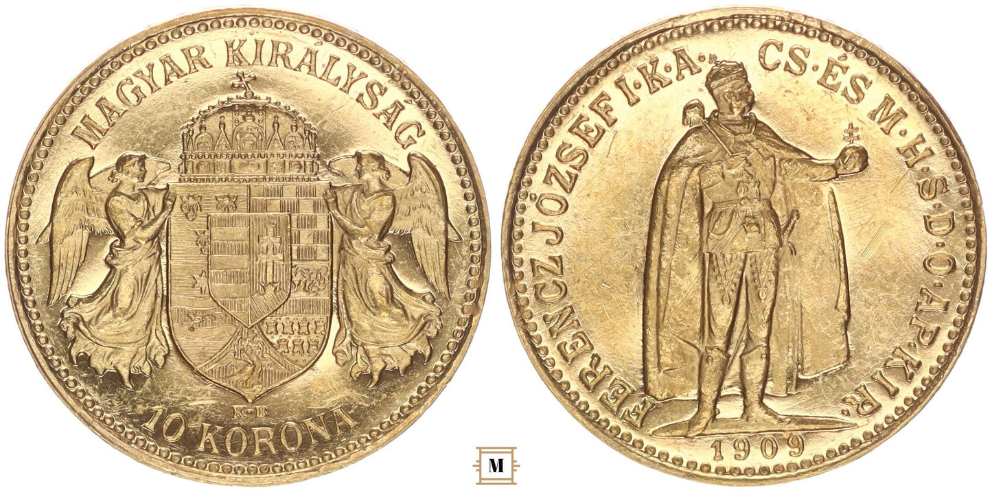 Ferenc József 10 korona 1909 KB
