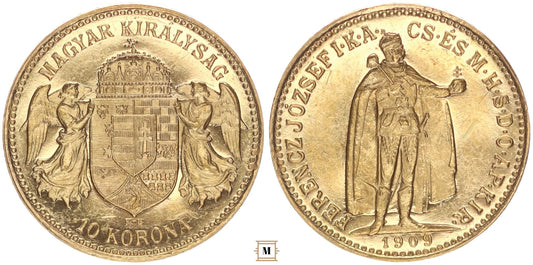 Ferenc József 10 korona 1909 KB