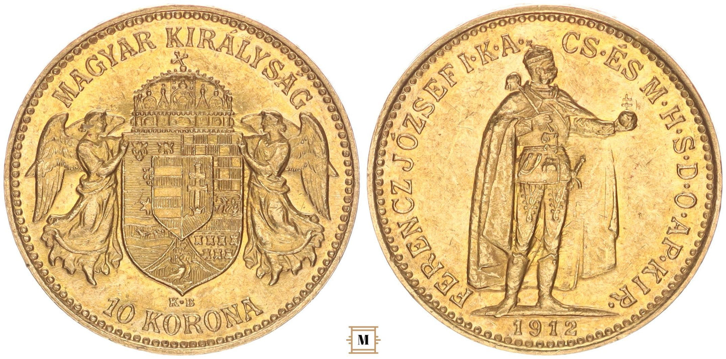 Ferenc József 10 korona 1912 KB