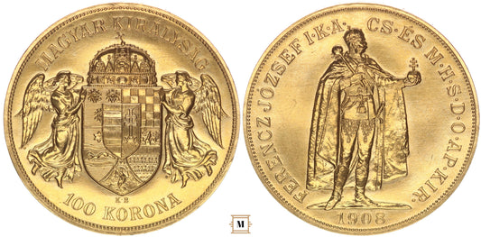 Ferenc József 100 korona 1908 KB ARTEX