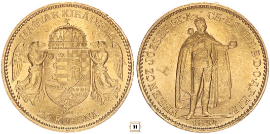 Ferenc József 20 korona 1894 KB