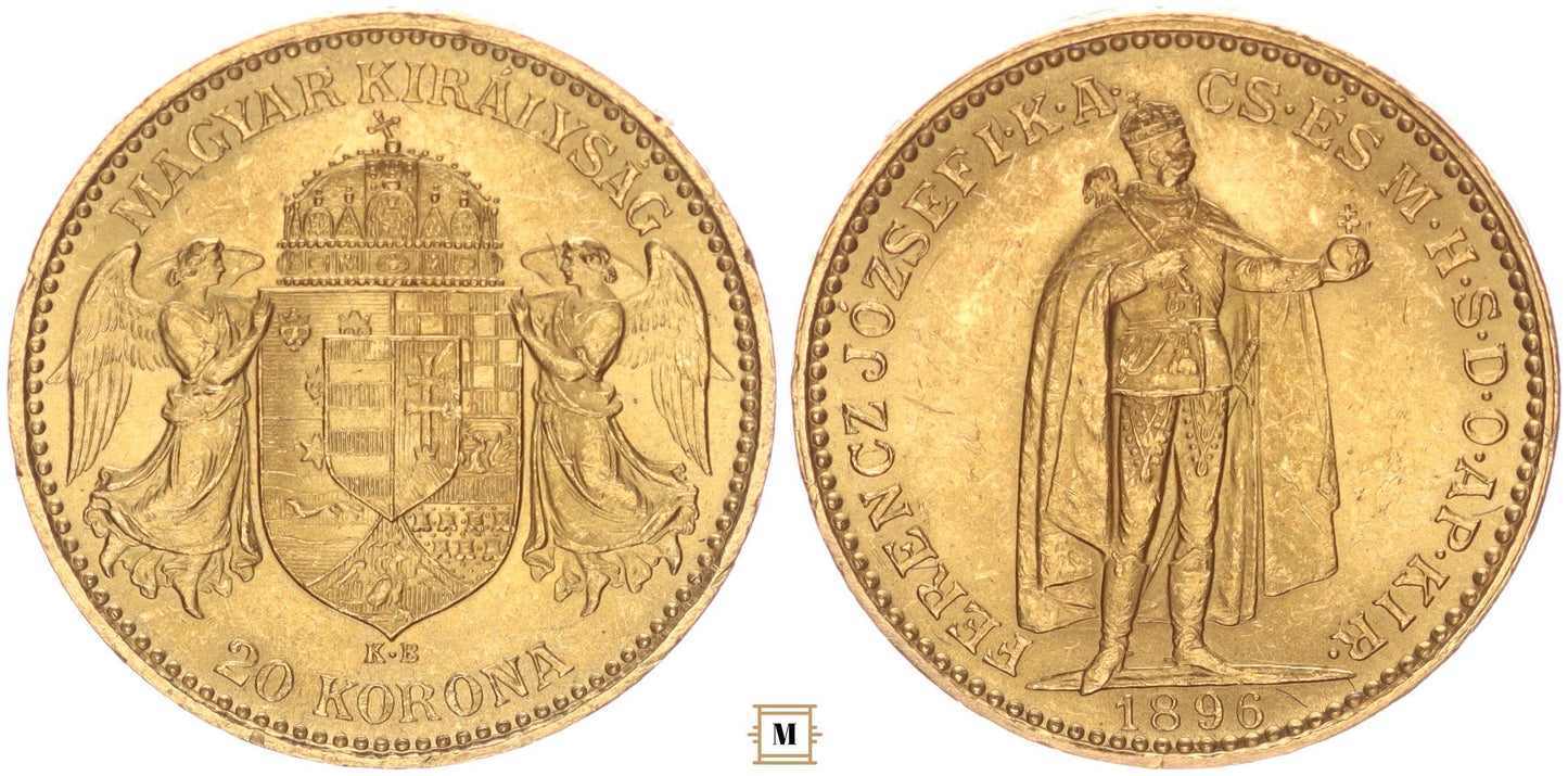 Ferenc József 20 korona 1896 KB