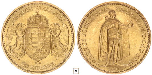 Ferenc József 20 korona 1896 KB