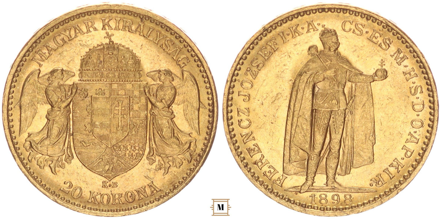 Ferenc József 20 korona 1898 KB