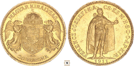 Ferenc József 20 korona 1911 KB