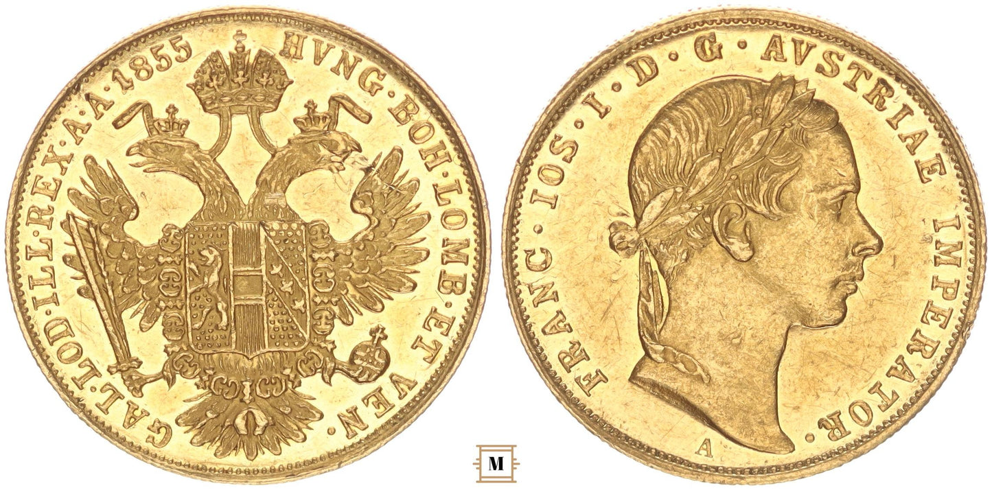 Ferenc József dukát 1855 A