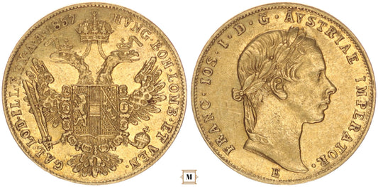 Ferenc József dukát 1857 E
