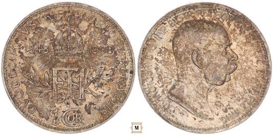 Ferenc József jubileumi 1 corona 1908