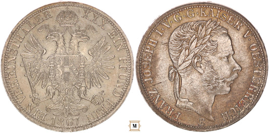 Ferenc József Vereinstaler 1867 E