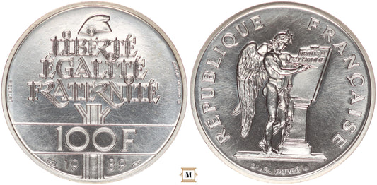 Franciaország 100 francs 1989 Piedfort