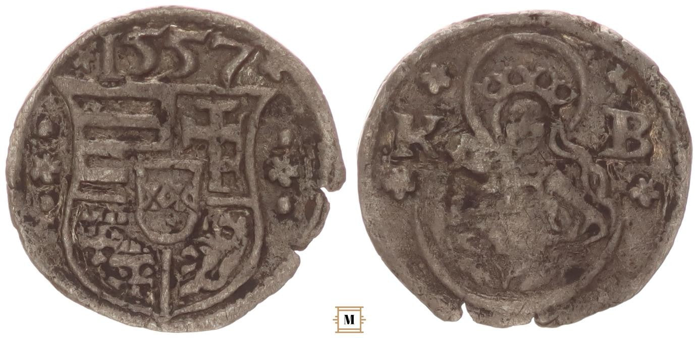 I. Ferdinánd obulus 1557 K-B ÉH 754