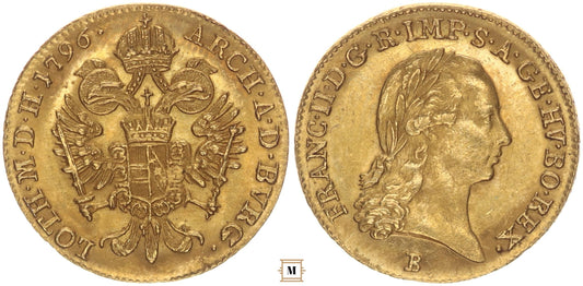 I. Ferenc dukát 1796 B