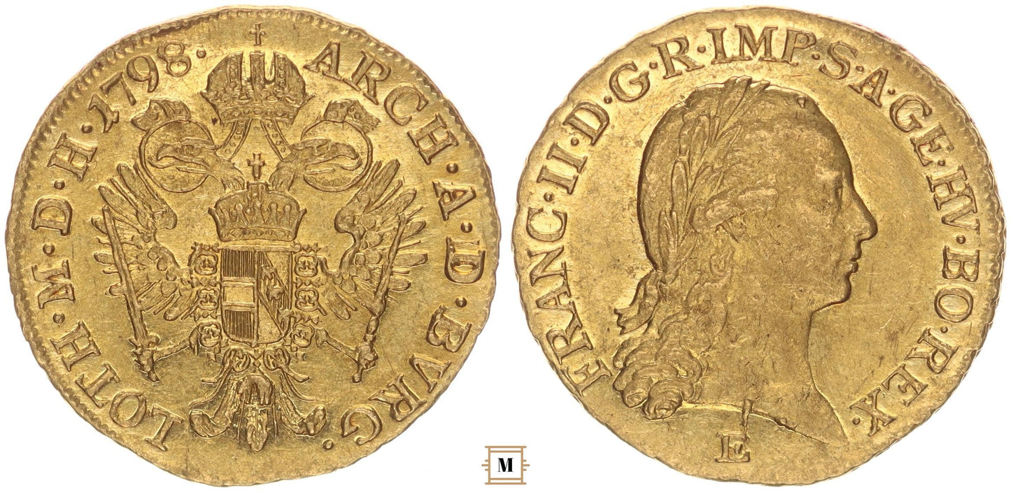 I. Ferenc dukát 1798 E